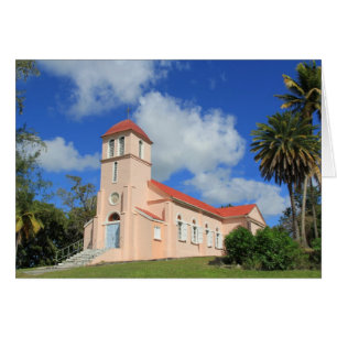Blank Card mit historischer Kirche in Antigua Barb