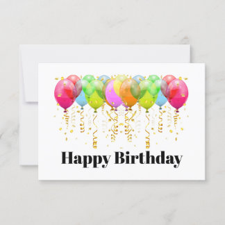 Blank Card oder Happy Birthday Einladung