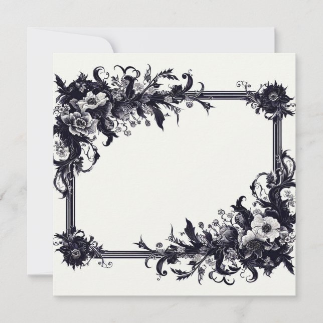 Blank Card Template anpassen Einladung (Vorderseite)