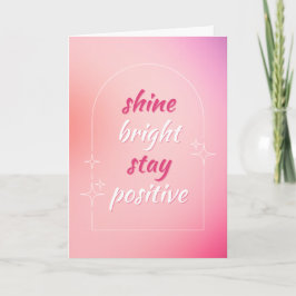 Blank Cards with a meaningful message on the front Karte