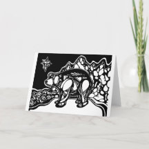 Blank Christmas Card - Bär