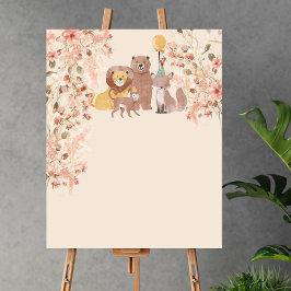 Blank Create your own Boho Safari Pampas Grass Poster