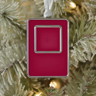 Blank Create your own - Cherry Red Rahmen-Ornament Silber