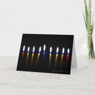Blank Customizable Chanukah Grußkarte 2 Feiertagskarte
