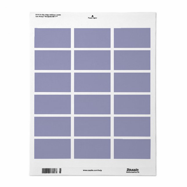 Blank erstellen Sie Ihr eigenes Papier Adressaufkleber (Vorne)