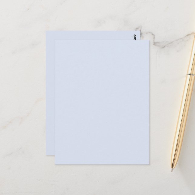 Blank erstellen Sie Ihr eigenes Papier Postkarte (Vorderseite/Rückseite Beispiel)