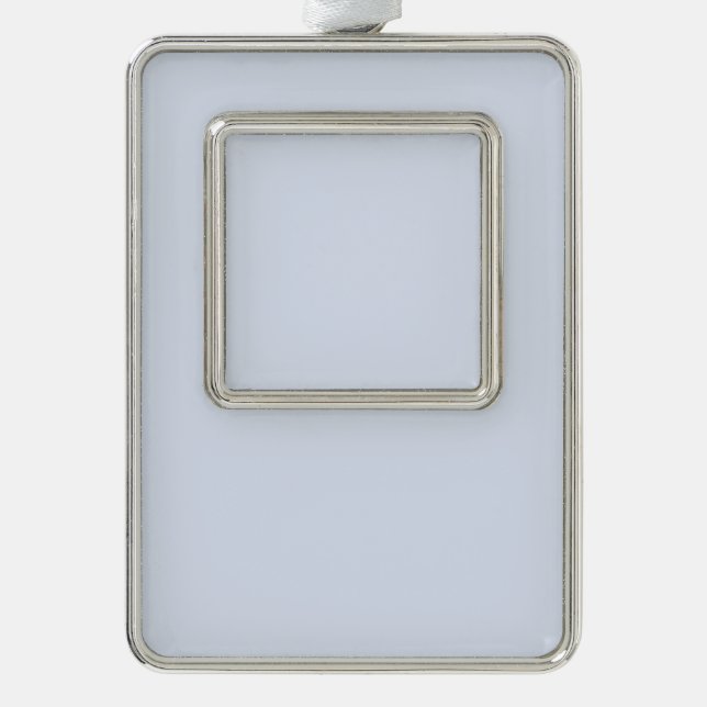 Blank erstellen Sie Ihr eigenes Papier Rahmen-Ornament Silber (Vorderseite)