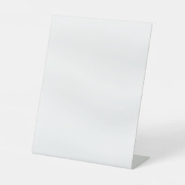 BLANK ERSTELLEN SIE IHR EIGENES WEISSES SATIN SOCKELSCHILD