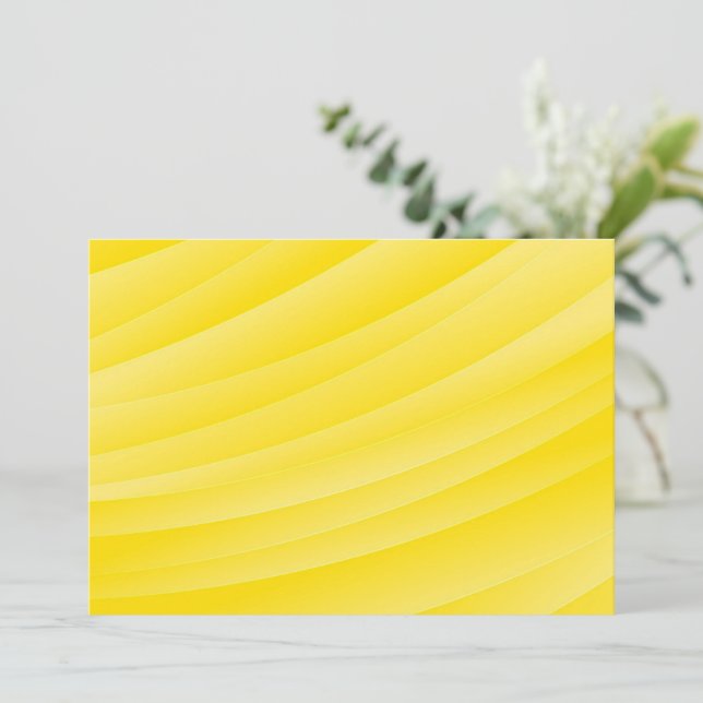BLANK ERSTELLEN SIE IHRE EIGENE GELBE EINLADUNG (Stehend Vorderseite)