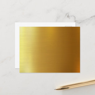 BLANK ERSTELLEN SIE IHRE EIGENE GOLD POSTCARD POSTKARTE