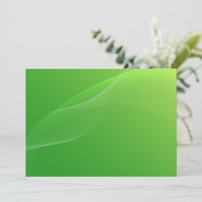 BLANK ERSTELLEN SIE IHRE EIGENE GRÜNE EINLADUNG (Stehend Vorderseite)