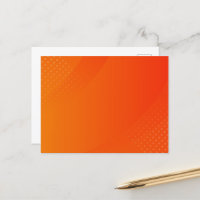 BLANK ERSTELLEN SIE IHRE EIGENE ORANGE POSTCARD