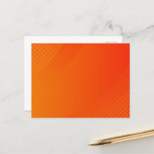 BLANK ERSTELLEN SIE IHRE EIGENE ORANGE POSTCARD