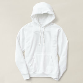 BLANK ERSTELLEN SIE IHRE EIGENE WEISSE SATIN HOODI HOODIE