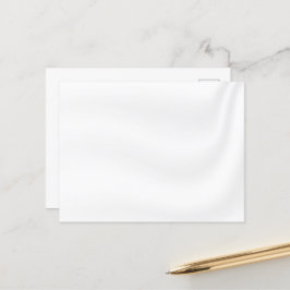 BLANK ERSTELLEN SIE IHRE EIGENE WEISSE SATIN POSTC POSTKARTE