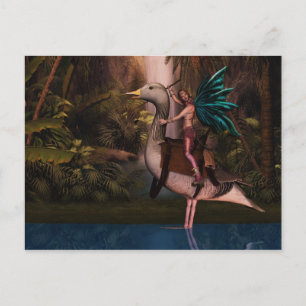 Blank Faion on a Duck Card, Fantasy Postkarte