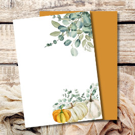 Blank fügen Sie Ihren eigenen Fall Pumpkin Orange Einladung