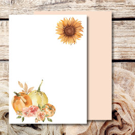 Blank Fügen Sie Ihren eigenen Fall Pumpkin Orange Einladung