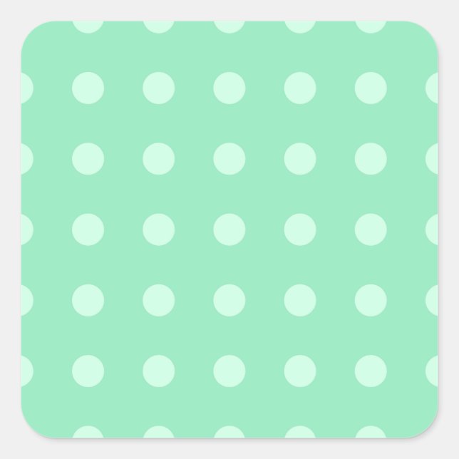 Blank für eine benutzerdefinierte, grüne, elegante quadratischer aufkleber (Vorderseite)