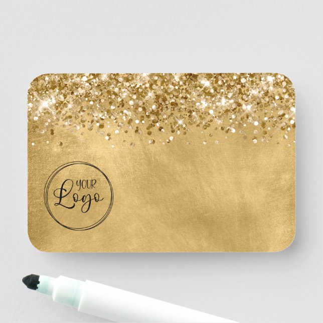 Blank für Glitterie-Gold-Business-Logos Namensschild (Beispiel)