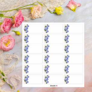 Blank für Hochzeitgäste hinzufügen Name Labels Blu
