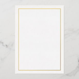 Blank Gold Folieneinladung