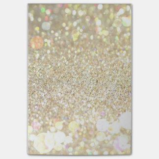 Blank Gold Glitzer Post, die er notiert Post-it Klebezettel
