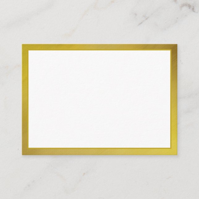 Blank Gold Mommy Advice Card Hochzeit, Ehefrau, Br Hinweiskarte (Vorderseite)