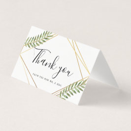 BLANK gold Rahmen Aquarellblatt Danke für Ihre Hoc