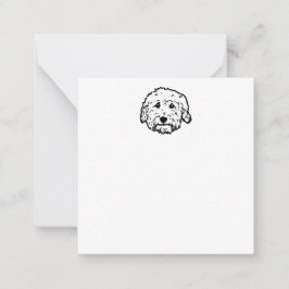 Blank Goldendoodle notecard - anpassen Mitteilungskarte
