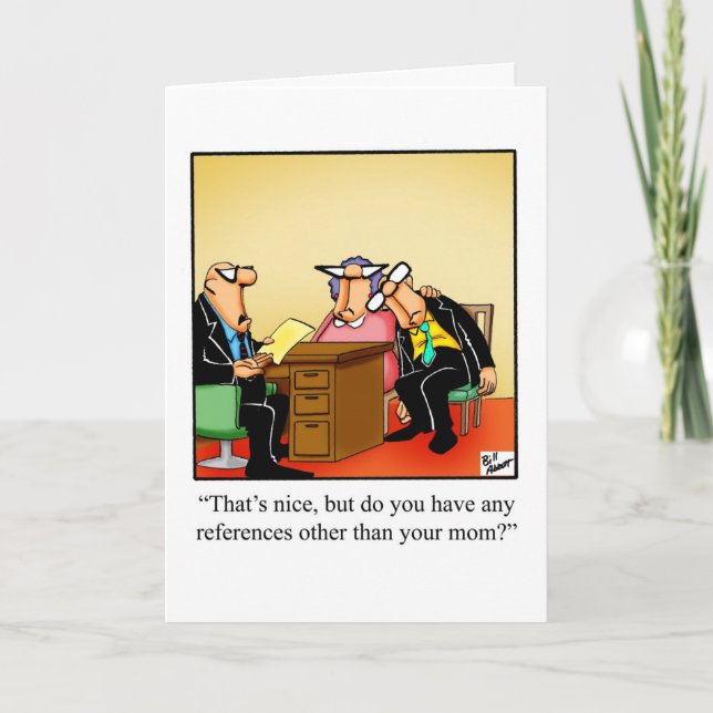Blank-Grußkarte für den Büro Humor Karte (Vorderseite)
