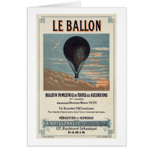 Blank-Grußkarte Le Ballon Jeden Anlaß