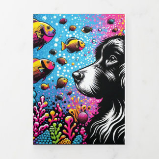 Blank Grußkarte mit Pop Art Design Truffle Dreifach Gefaltete Karte