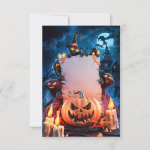 Blank Halloween Einladungskarte
