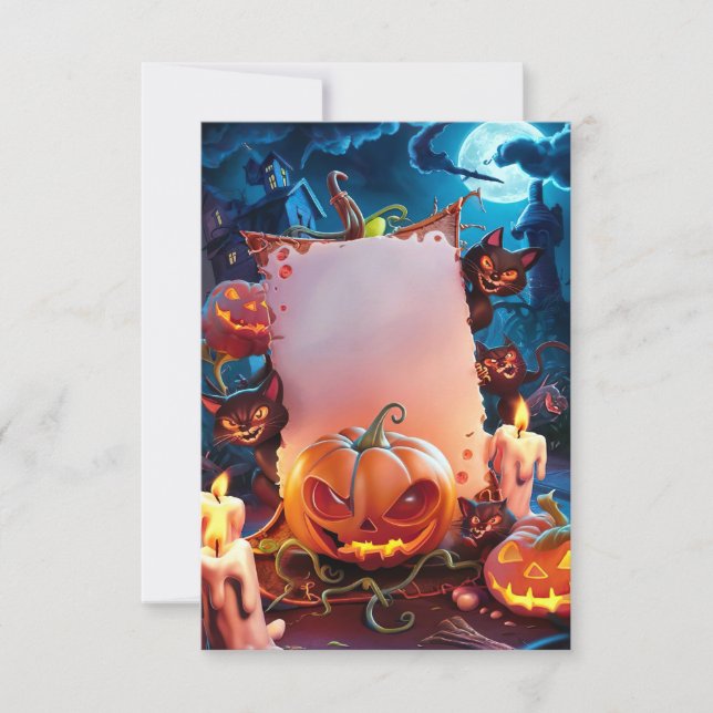 Blank Halloween Einladungskarte (Vorderseite)