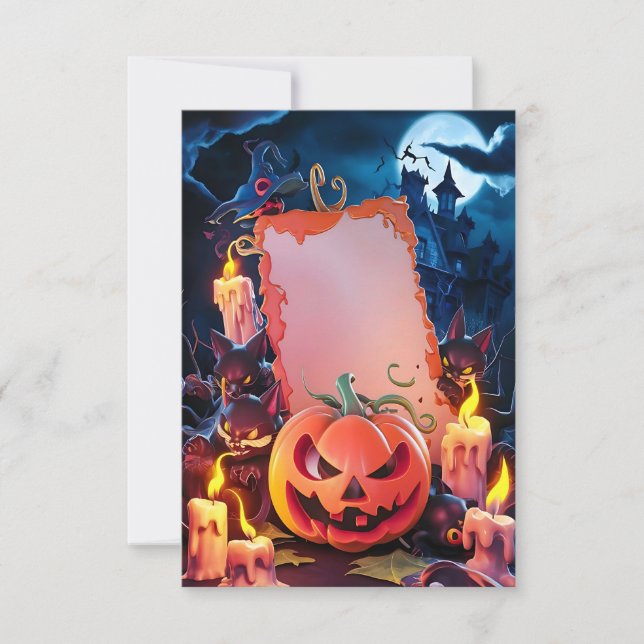 Blank Halloween Einladungskarte (Vorderseite)
