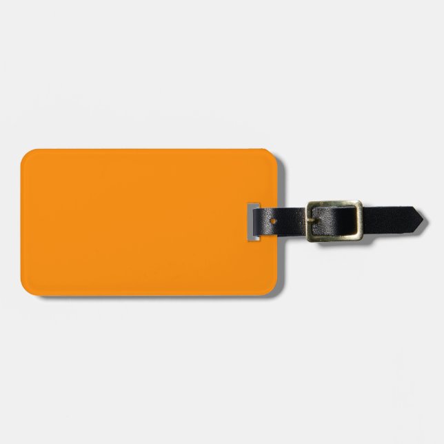 Blank, hell, orange, individuell angepasste Vorlag Gepäckanhänger (Vorderseite horizontal)