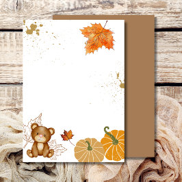 Blank hinzufügen Sie Ihren eigenen Fall Pumpkin Te Einladung