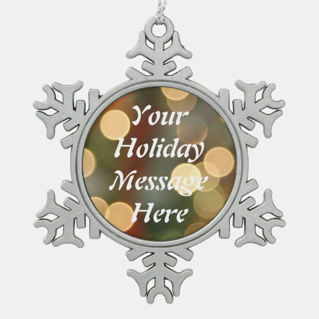 Blank Holiday Snowflake Ornament (Vorderseite)