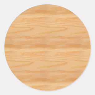 Blank Holz Vorlage Elegantes Trenddesign Runder Aufkleber