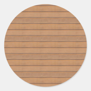 Blank Holz Vorlage Trendiges Elegantes Design Natu Runder Aufkleber