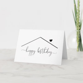 Blank Home Bonne carte d'anniversaire de Realtor