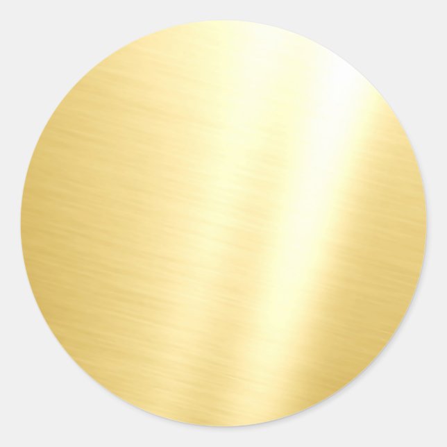 Blank Imitate Gold Glamour Template Elegant Runder Aufkleber (Vorderseite)