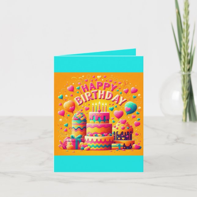 Blank in der Geburtstagskarte Karte (Vorderseite)