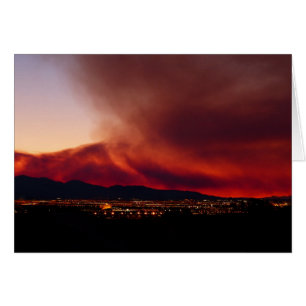 Blank Inside, Sky on Fire Las Vegas Grußkarte