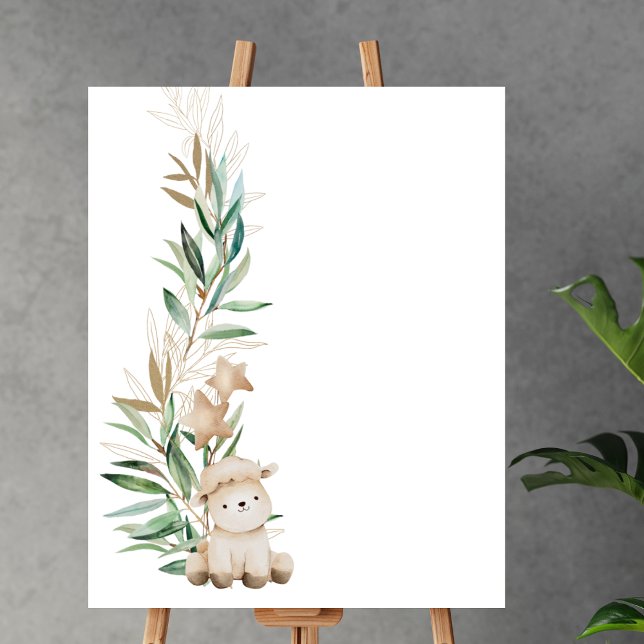 Blank kreieren Sie Ihre eigene süße kleine Lammgär Poster (Von Creator hochgeladen)