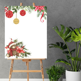 Blank kreieren Sie Ihre eigenen Weihnachtsschmuck Poster