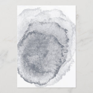 Blank Midnight Blue Wedding Einladung