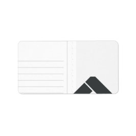 Blank Minimalistische Adressenrückgabezeichen Adressaufkleber