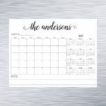 Blank Month Monogram Planer 2024 Kalender Magnetisches Trockenlöschblatt<br><div class="desc">Dieses Design kann in dem Bereich personalisiert werden, der durch das Ändern des Fotos und/oder Textes zur Verfügung gestellt wird. Sie können auch angepasst werden, indem Sie auf Vorlage personalisieren klicken und dann auf die Schaltfläche klicken, um weitere Optionen anzupassen, um die Hintergrundfarbe zu löschen oder zu ändern, Text hinzuzufügen,...</div>